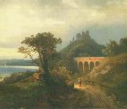 Johann Koler Italian landscape oil painting artist